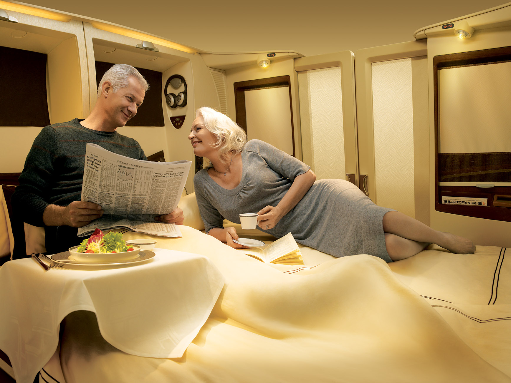 Singapore Airlines first class suite interior