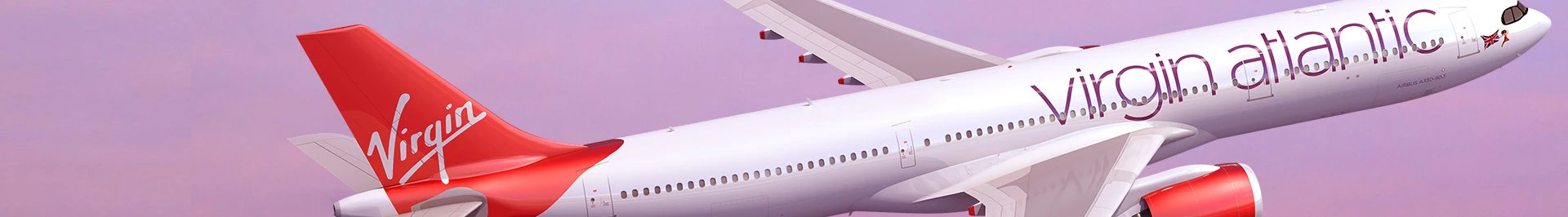 Virgin Atlantic Upper Class cabin on a flight from London Heathrow